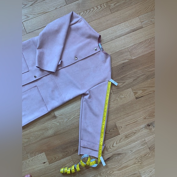 Jackie O. Blush Pink Zara Midi Coat - Picture 6 of 13